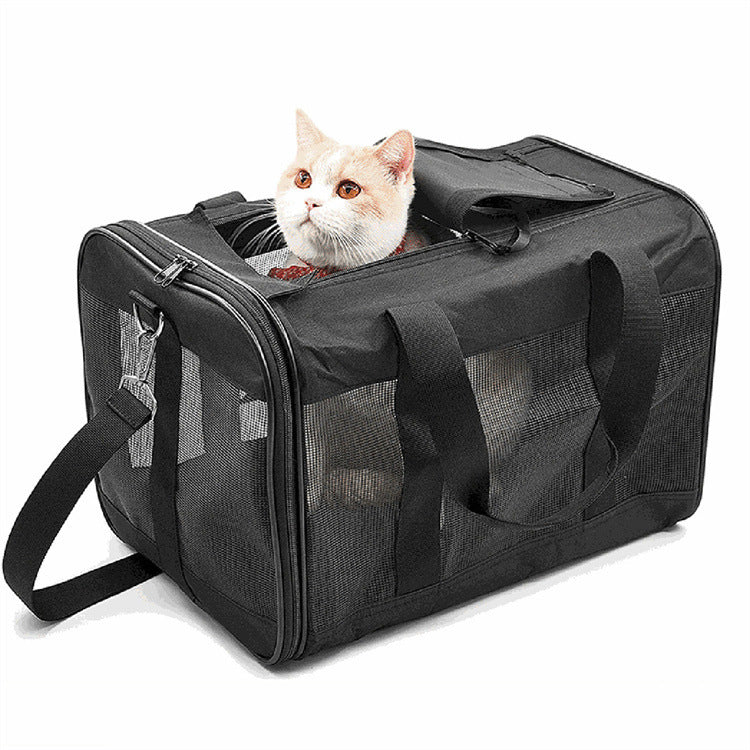 Bolsas transportadoras para perros y gatos, bolsa portátil para transporte de mascotas