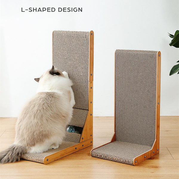 Tablero rascador vertical para gatos tipo L Pet Cat