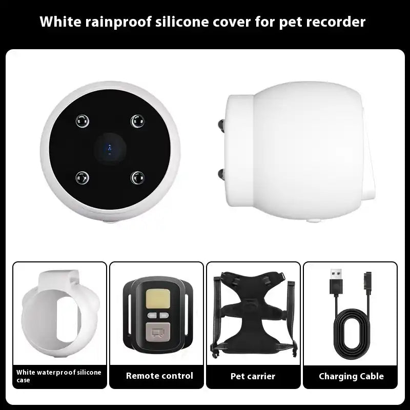 Pets Recorder Pet Tracker Collar Dogs And Cats Viewing Angle Motion Recording Camera