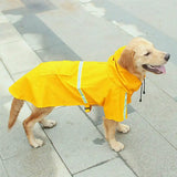 Dog Raincoat,Waterproof Dog Rain Jacket With Safety Reflective Stripe