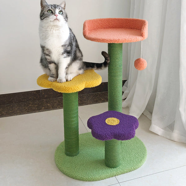 Torre para gatos, rascador para gatos, árbol de escalada para gatos resistente al desgaste