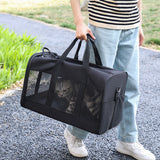 Bolsas transportadoras para perros y gatos, bolsa portátil para transporte de mascotas